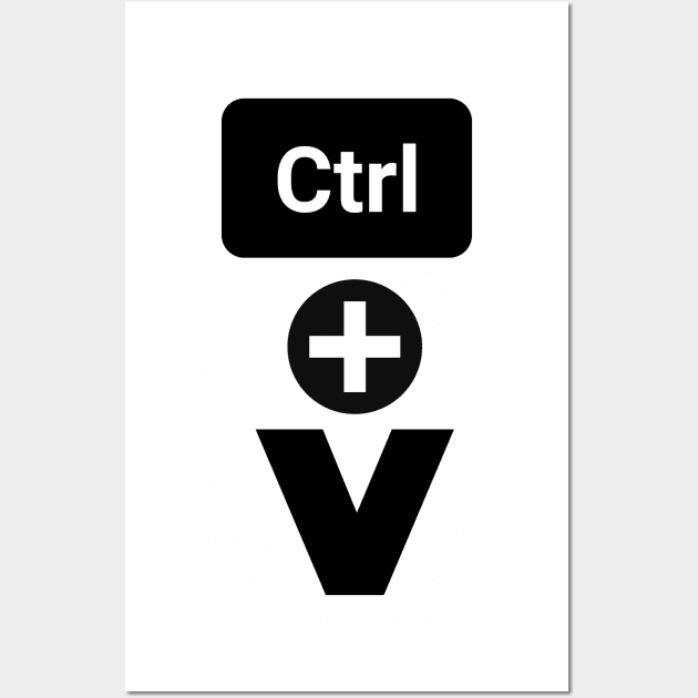 Ctrl + V Design Wall Art by Bazzar Designs